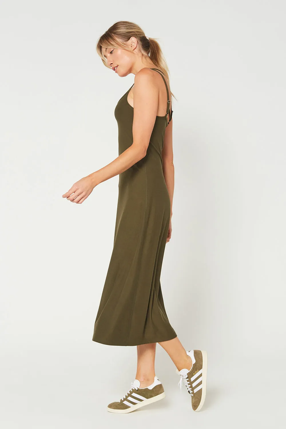 Cross Back Strap Maxi Dress