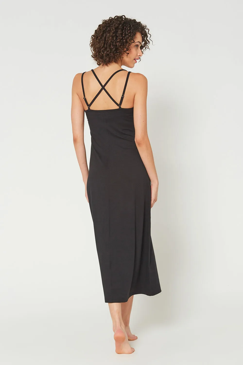 Cross Back Strap Maxi Dress