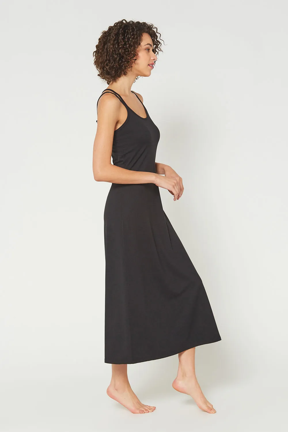 Cross Back Strap Maxi Dress