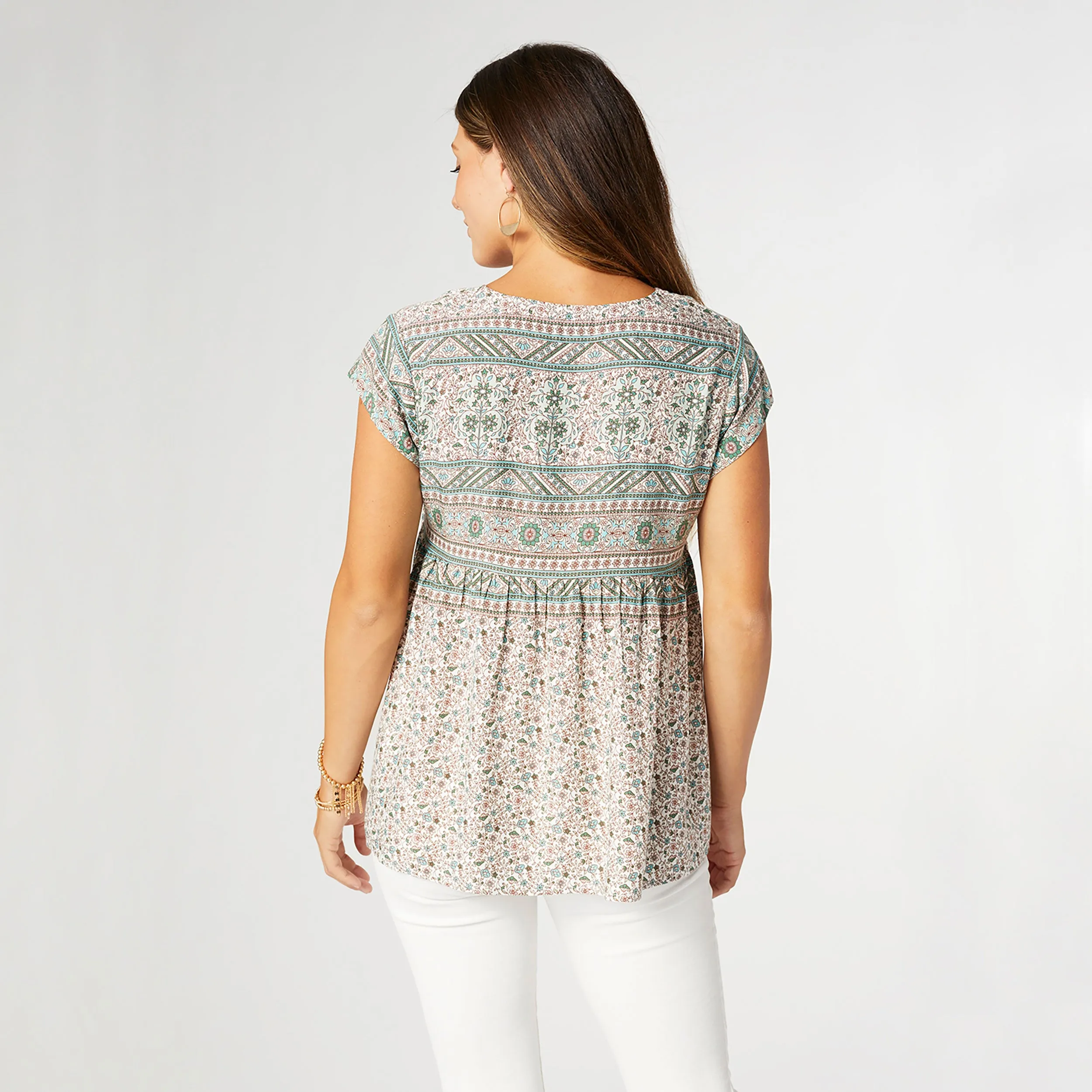 Dawn Cap Sleeve Top - Sage