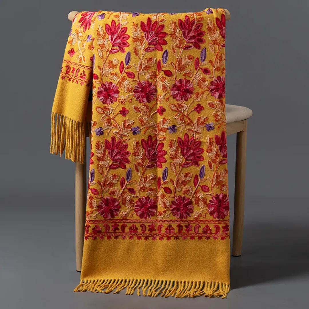 Embroidery Cashmere Scarves: Luxurious Comfort & Stylish Warmth