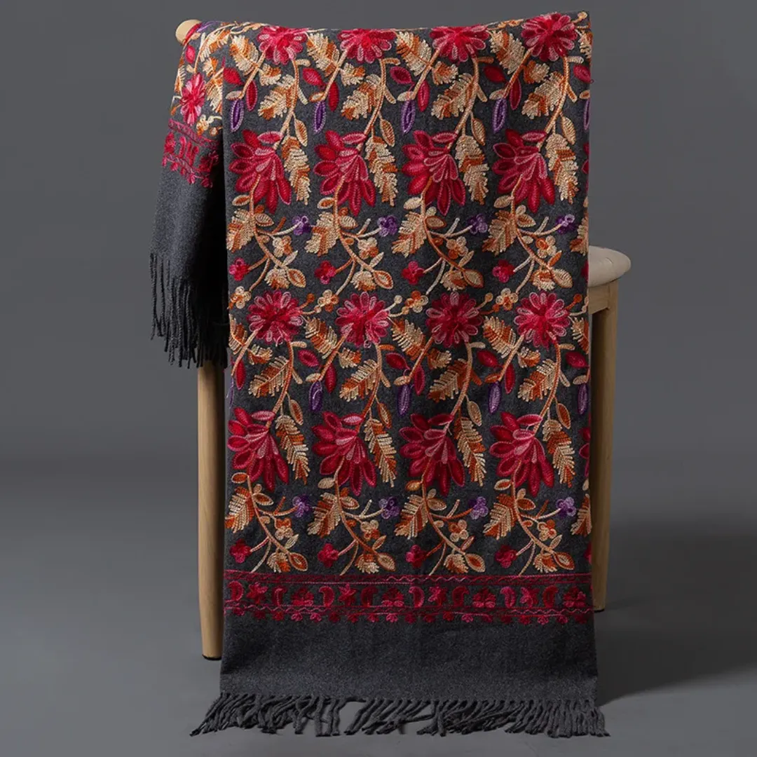 Embroidery Cashmere Scarves: Luxurious Comfort & Stylish Warmth