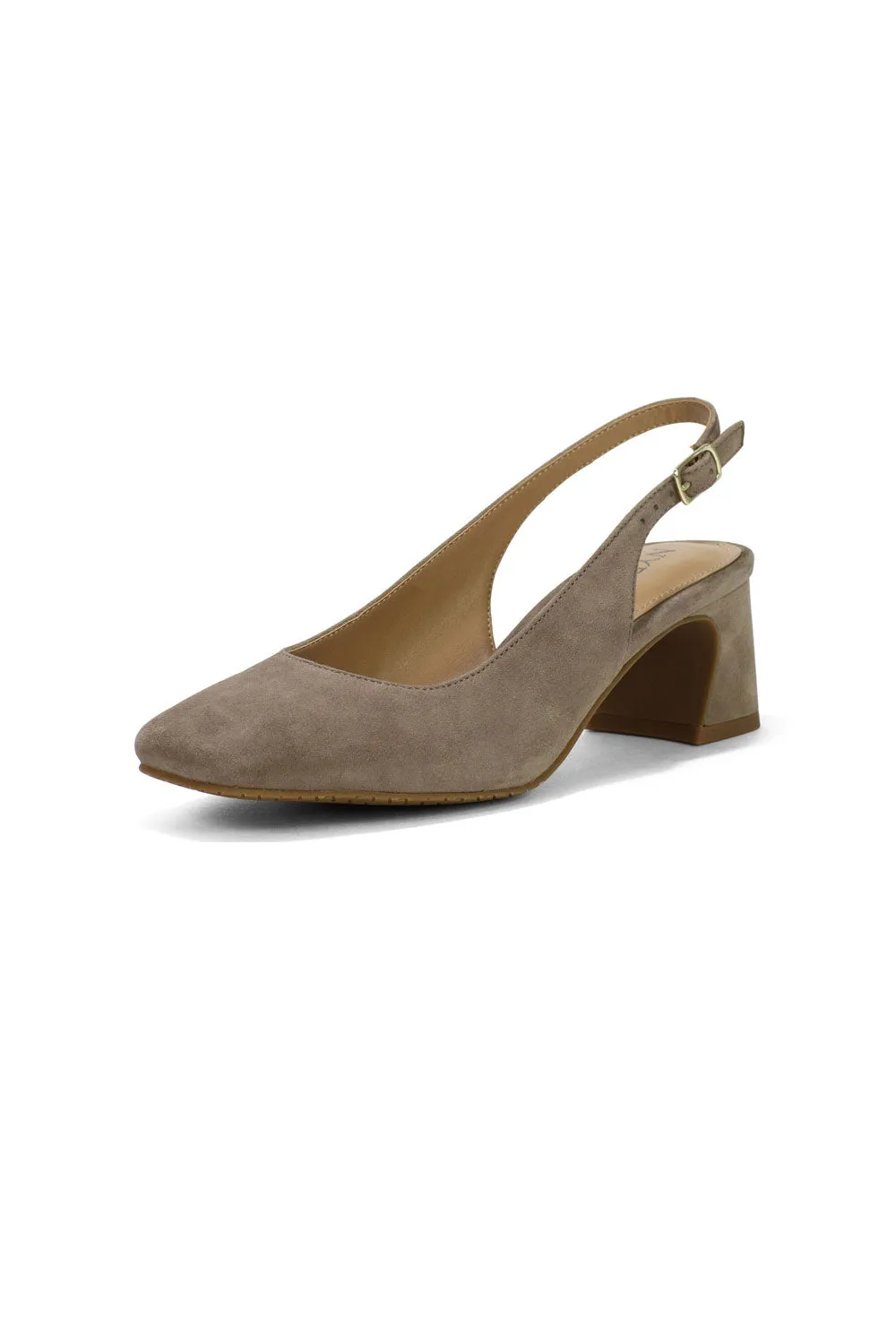 Faelynn Slingback Heels - Light Taupe