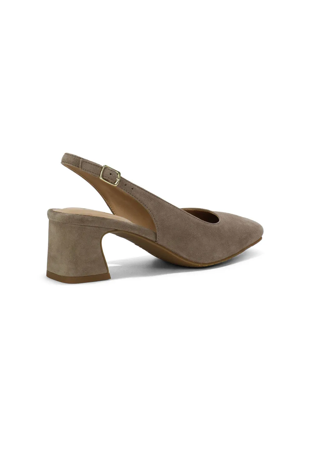 Faelynn Slingback Heels - Light Taupe