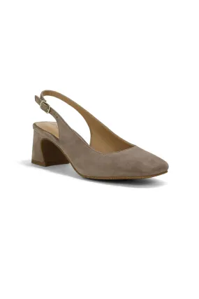 Faelynn Slingback Heels - Light Taupe