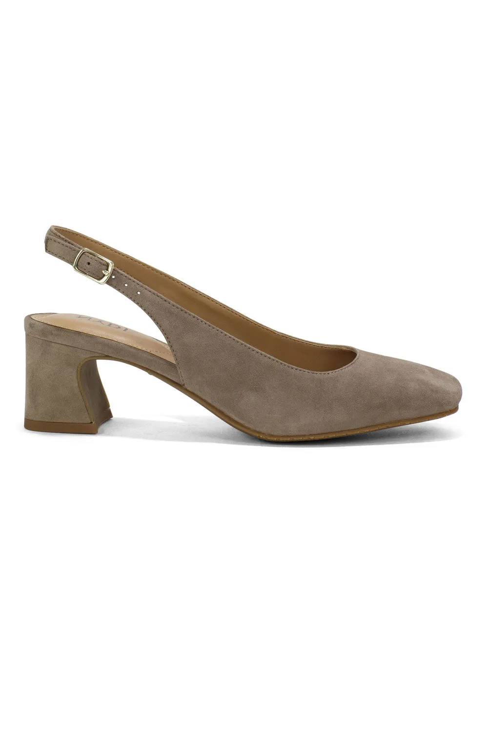 Faelynn Slingback Heels - Light Taupe