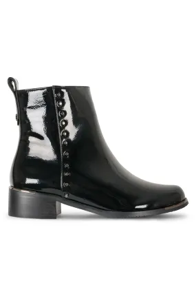 Faux Patent Leather Ankle Boot | BLACK | VIOLETTE ZZ