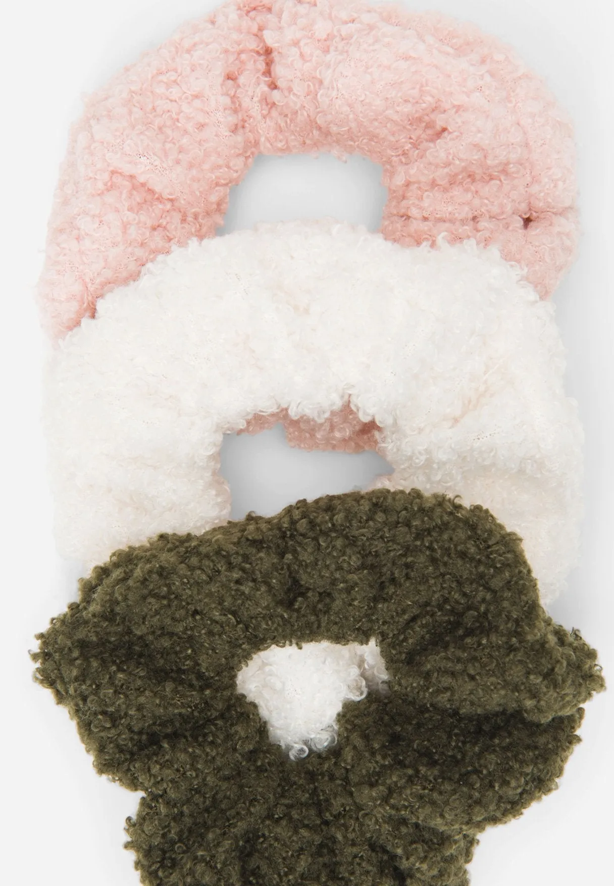 Faux Sherpa Hair Tie Set