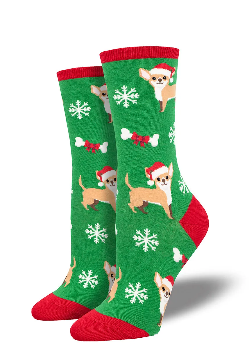 Festive Chihuahua Women's Socks