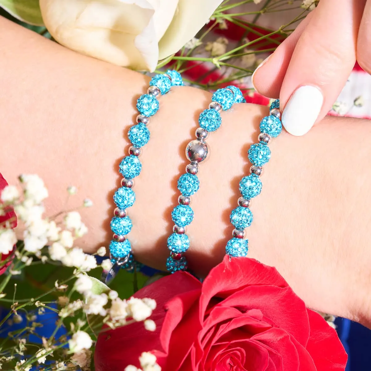 Fiji Blue | Crystal Kikiballa Bracelet