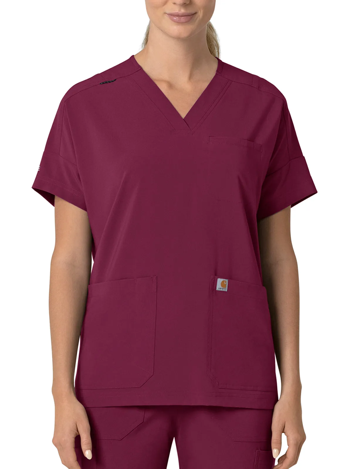 Force Cross-Flex - Women's Oversized V-Neck Scrub Top