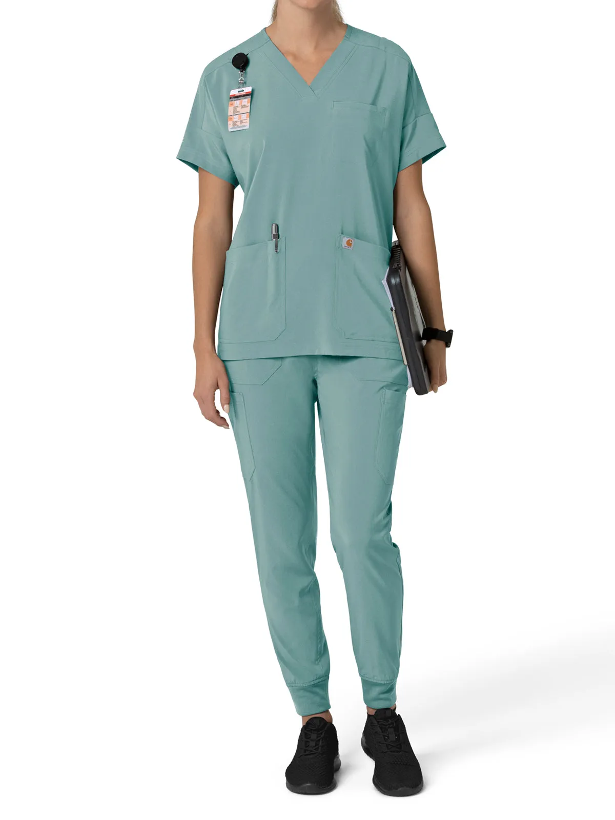 Force Cross-Flex - Women's Oversized V-Neck Scrub Top