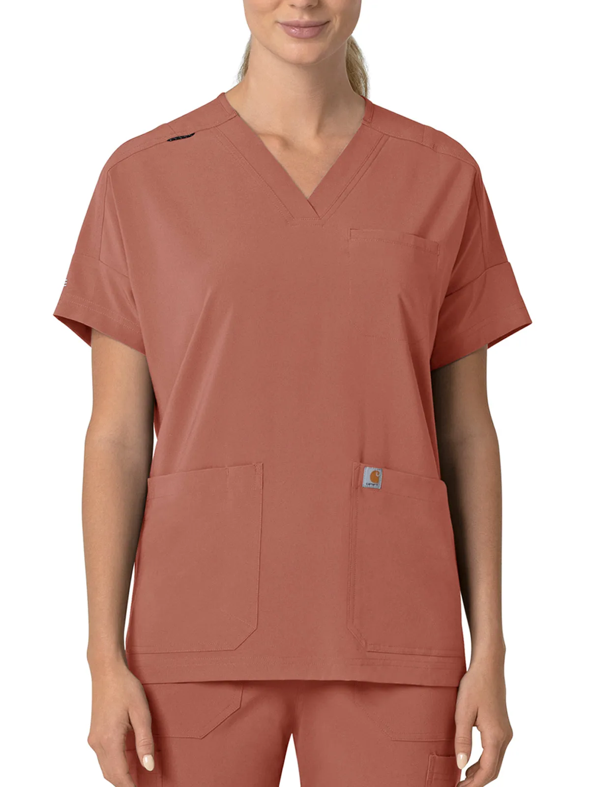 Force Cross-Flex - Women's Oversized V-Neck Scrub Top