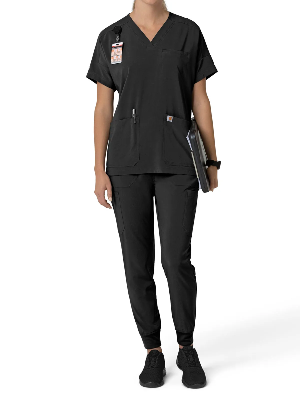 Force Cross-Flex - Women's Oversized V-Neck Scrub Top