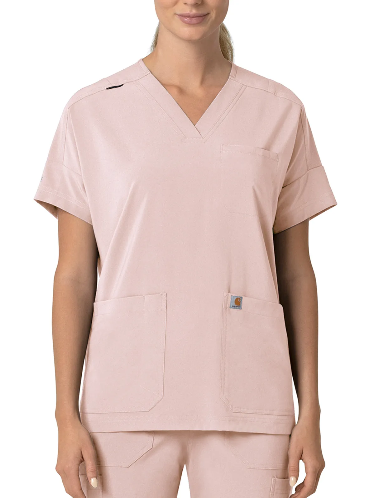 Force Cross-Flex - Women's Oversized V-Neck Scrub Top