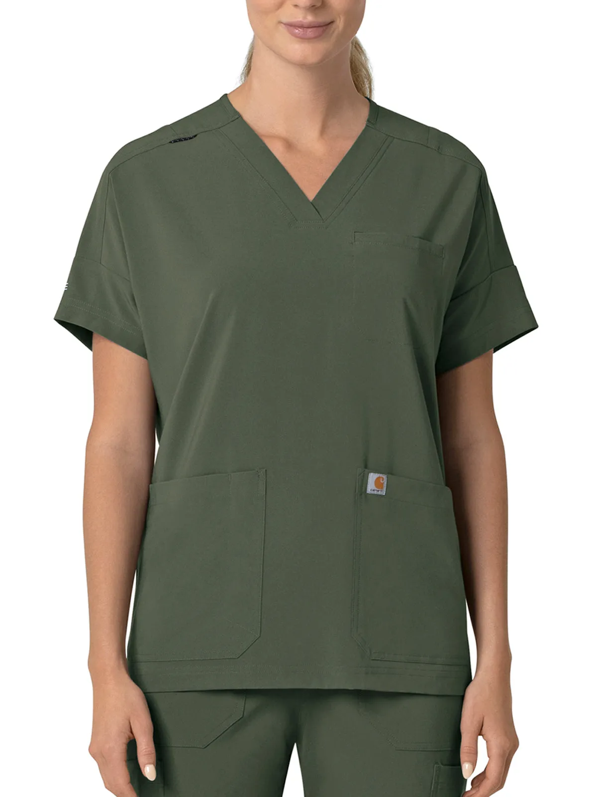 Force Cross-Flex - Women's Oversized V-Neck Scrub Top