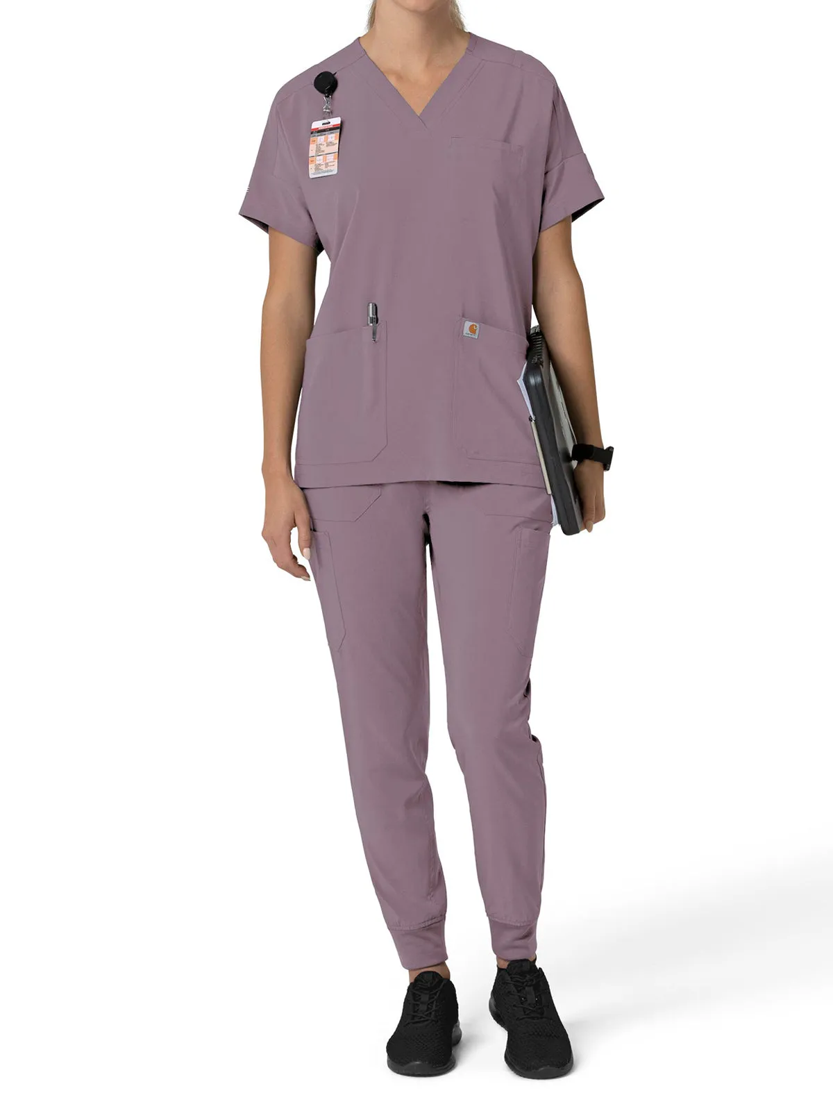 Force Cross-Flex - Women's Oversized V-Neck Scrub Top