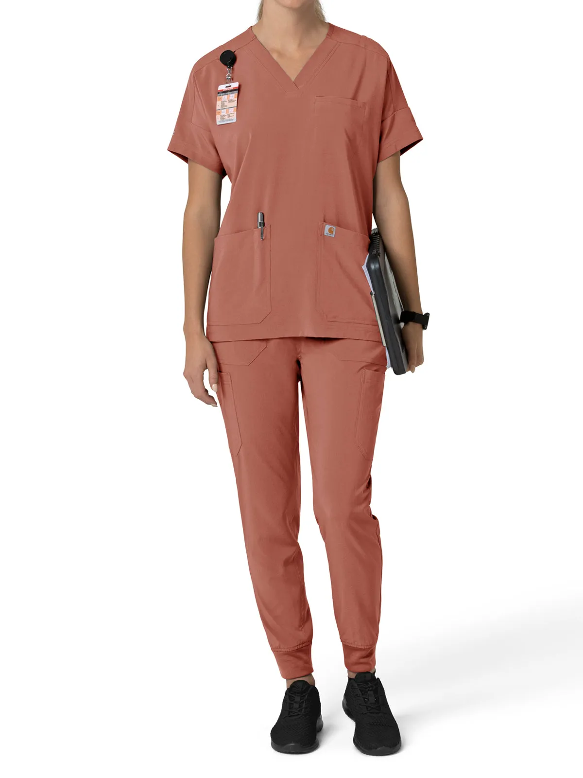 Force Cross-Flex - Women's Oversized V-Neck Scrub Top