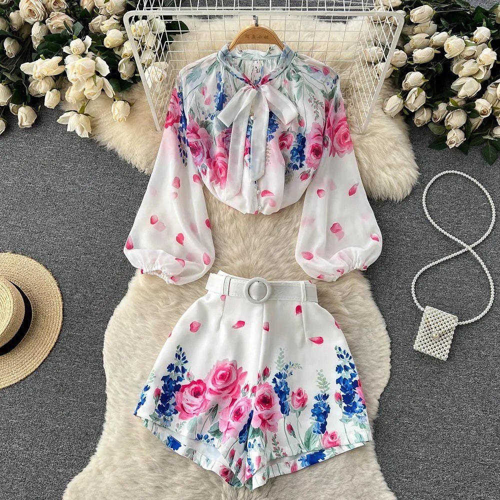 Glida Floral Coord Set with Belt