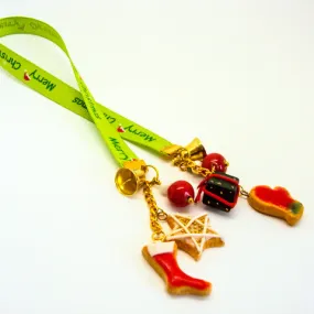 Green Merry Christmas Ribbon Bookmark