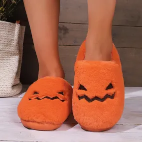 Halloween Pumpkin Warm Slippers