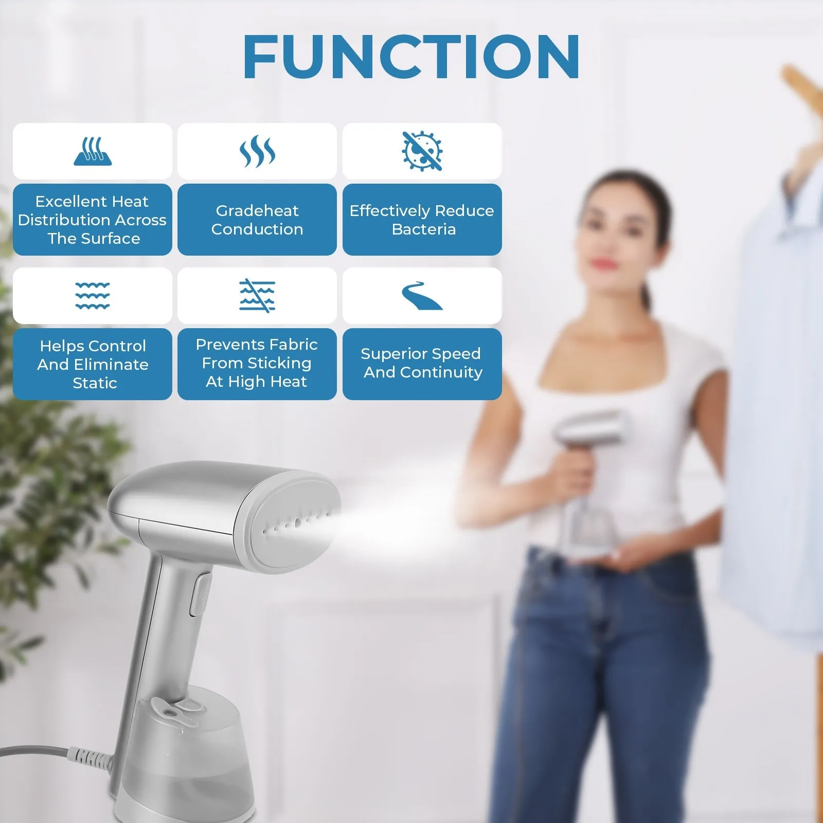 Handheld Garment Steamer for Clothes