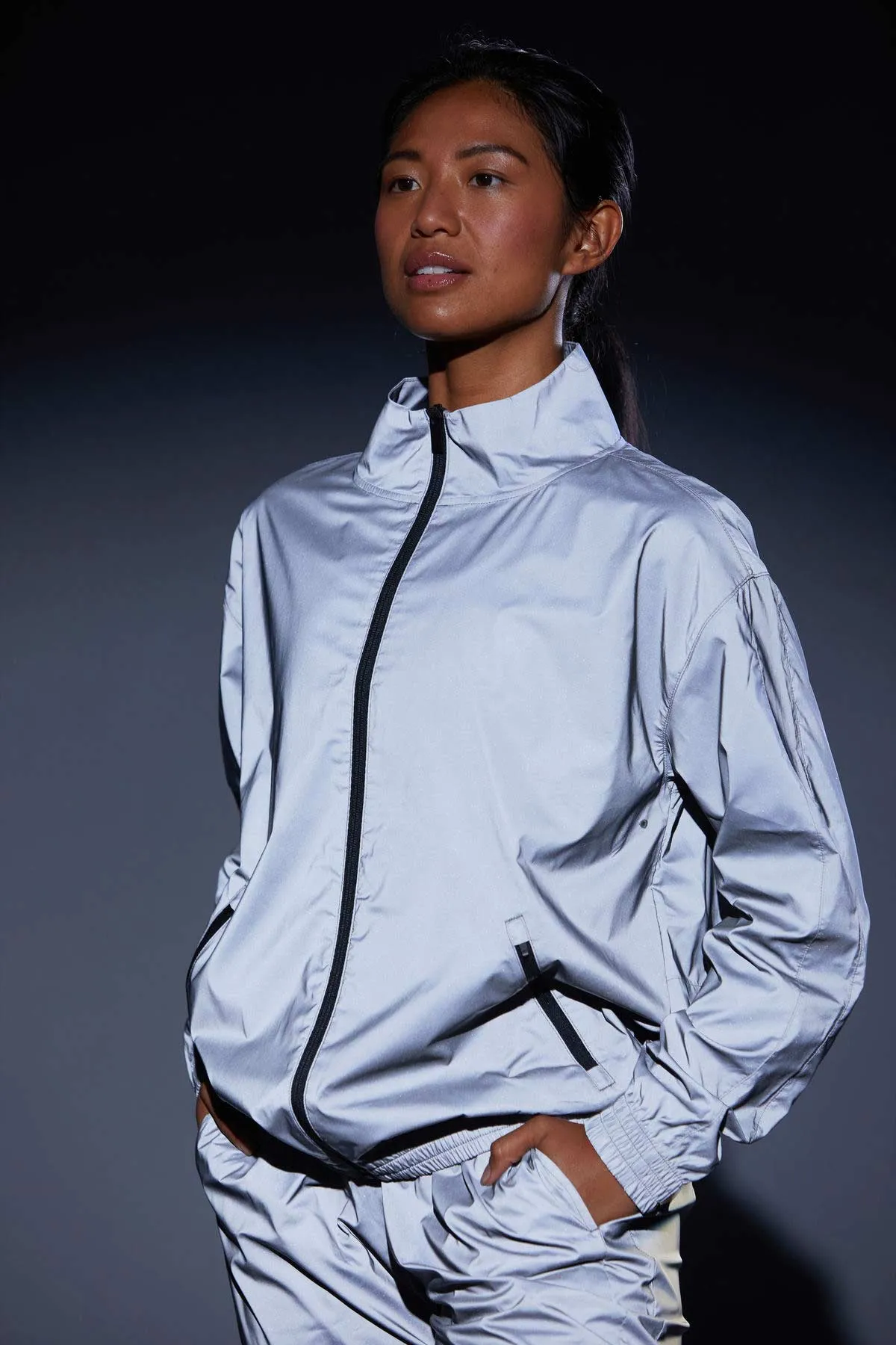 Highlight Reflective Windbreaker - Silver