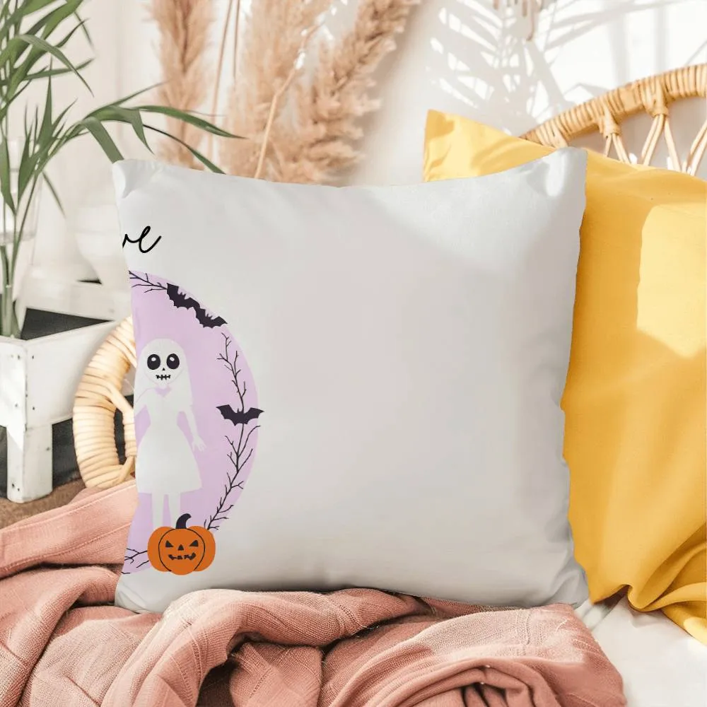 Him & Her Couples Halloween Pillow