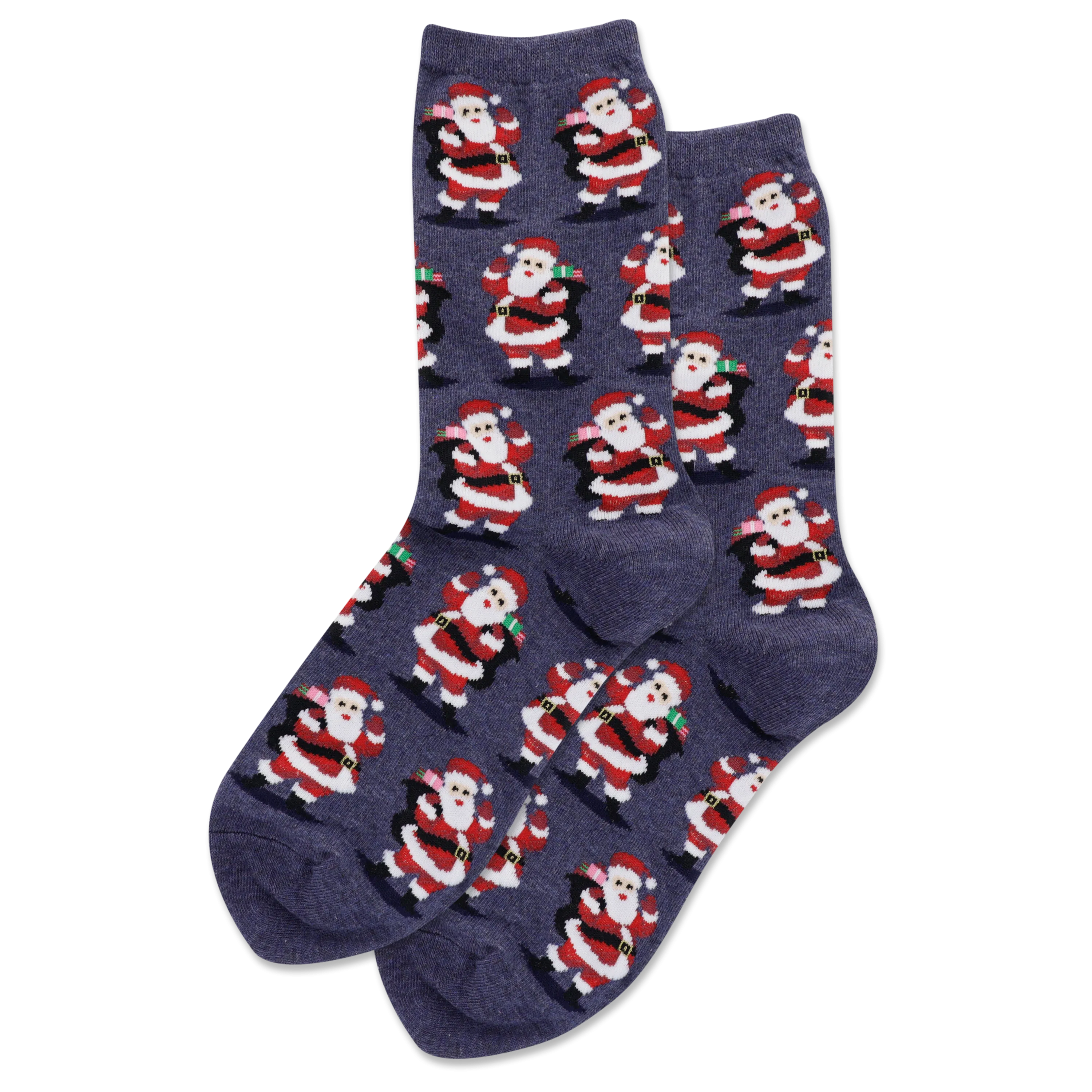 HOTSOX Women's Santa with Presents Crew Socks