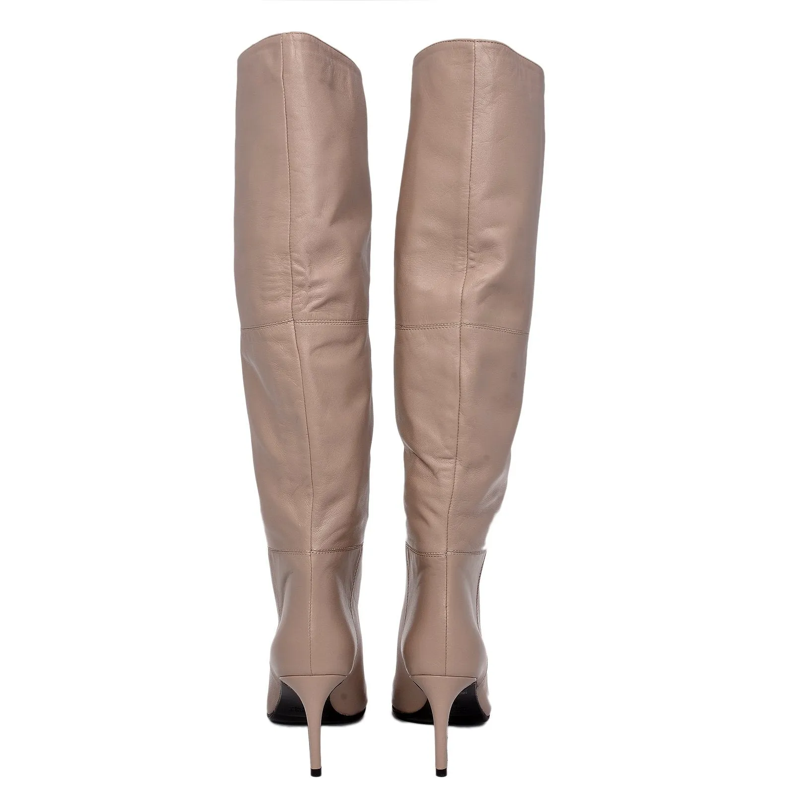 Kawa Taupe Knee-High Boots