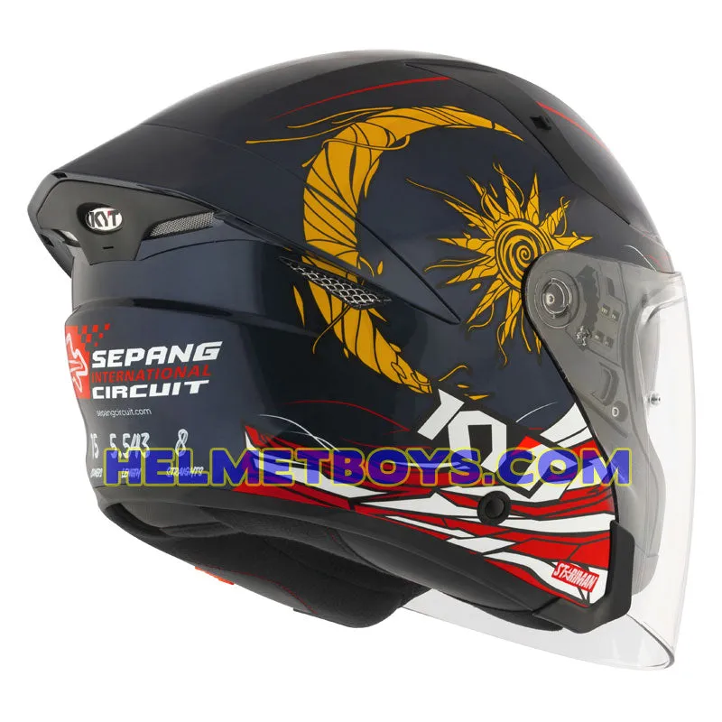 KYT TTR JET Motorcycle Sunvisor Helmet SEPANG