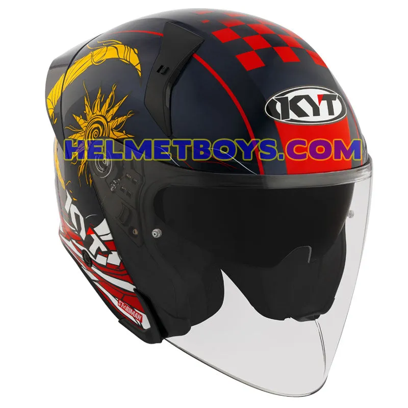 KYT TTR JET Motorcycle Sunvisor Helmet SEPANG