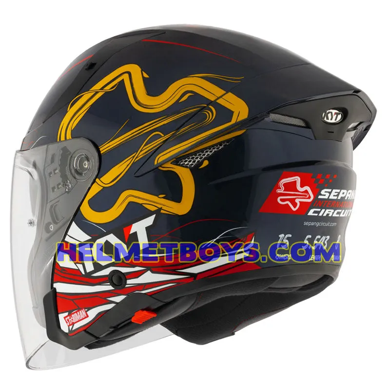 KYT TTR JET Motorcycle Sunvisor Helmet SEPANG