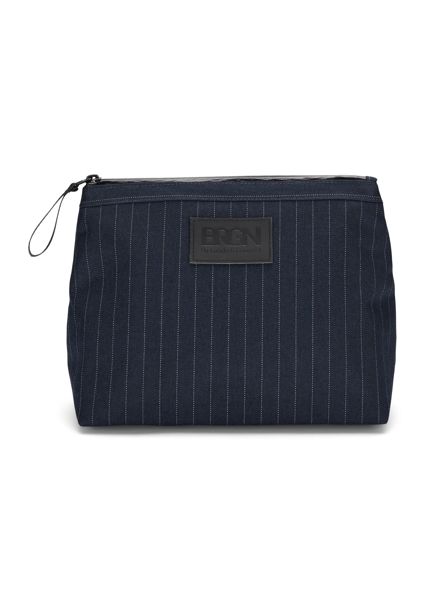 Large Pouch - Navy Pinstripe