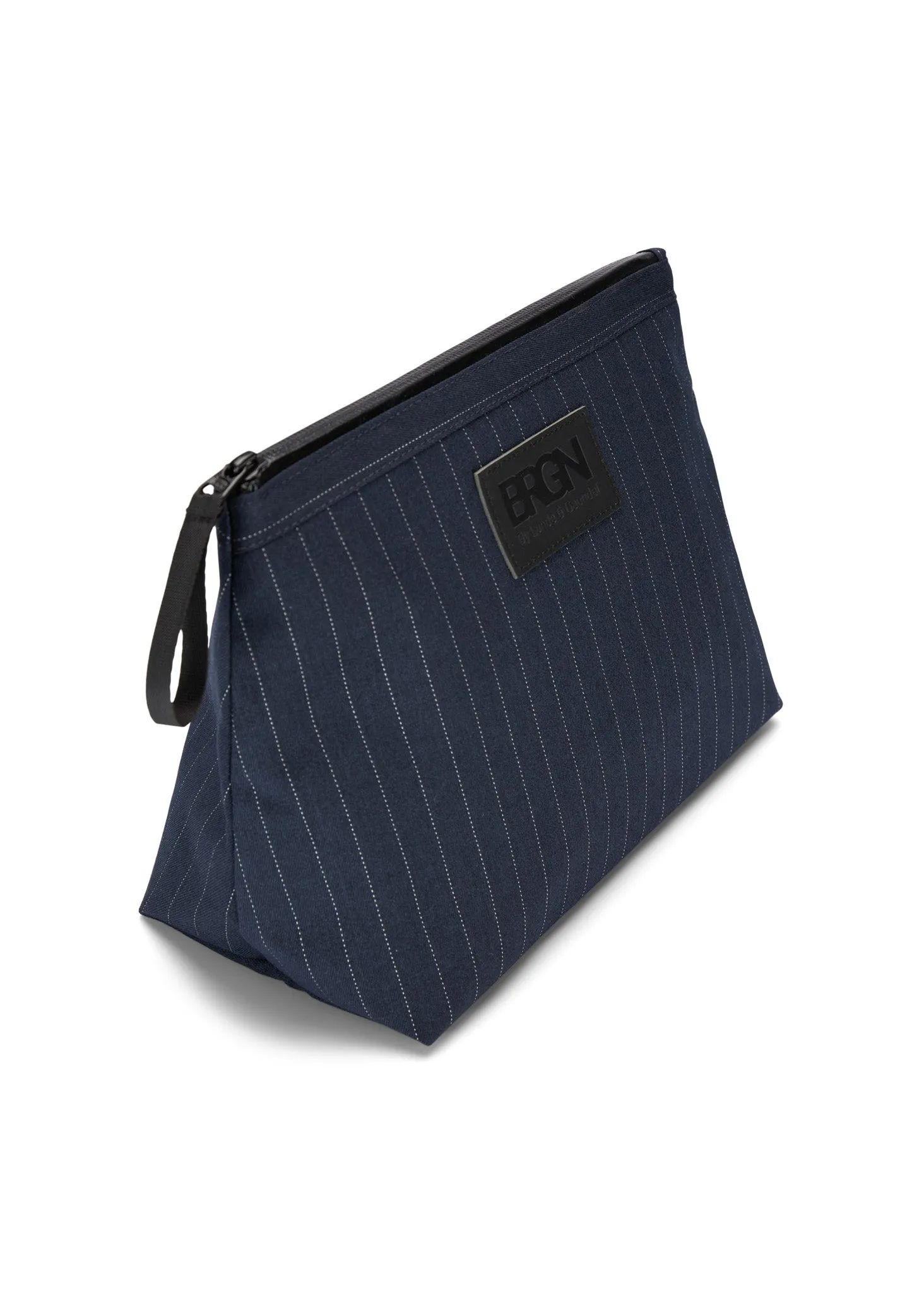 Large Pouch - Navy Pinstripe