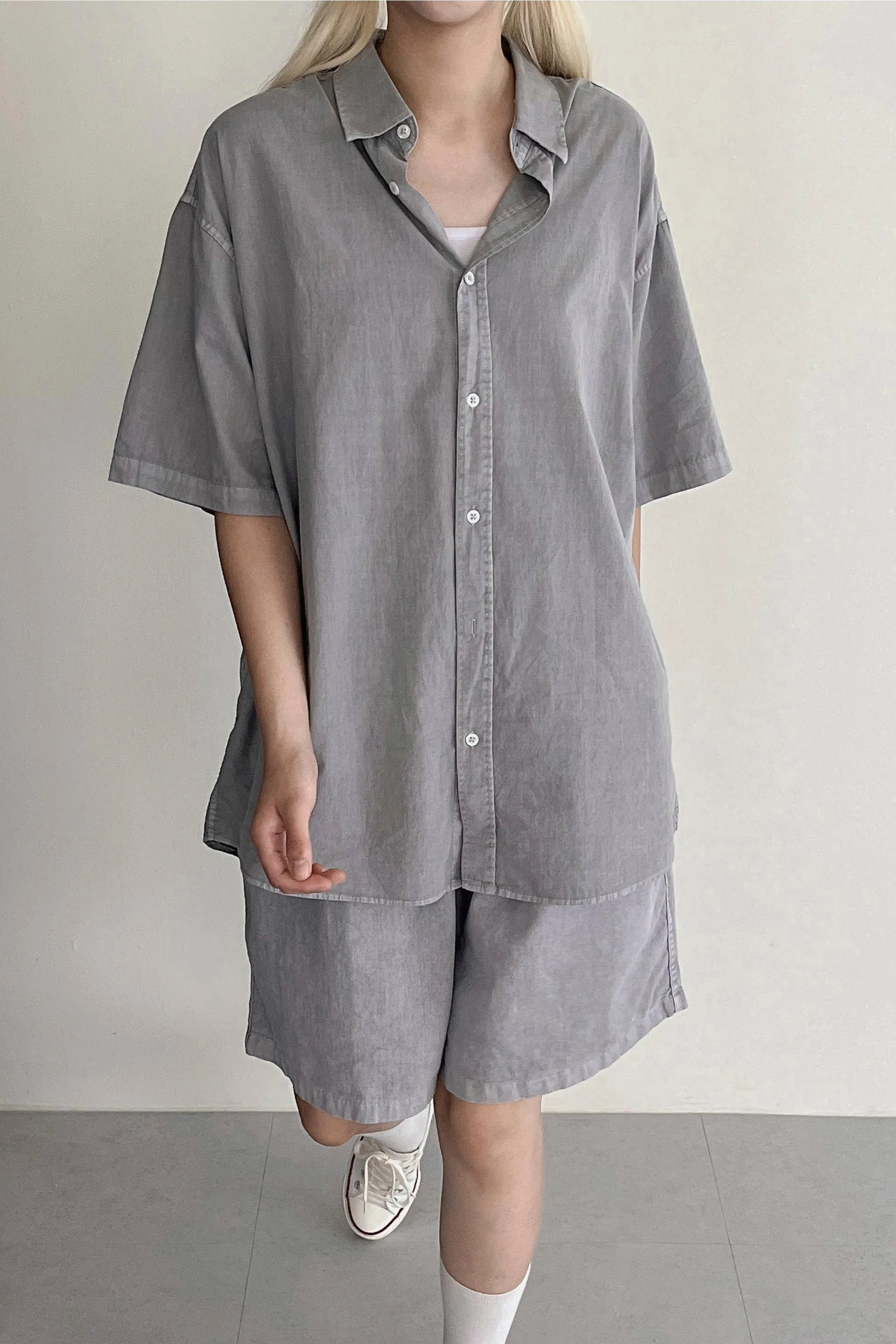 Luna Oversized Washed Shirt