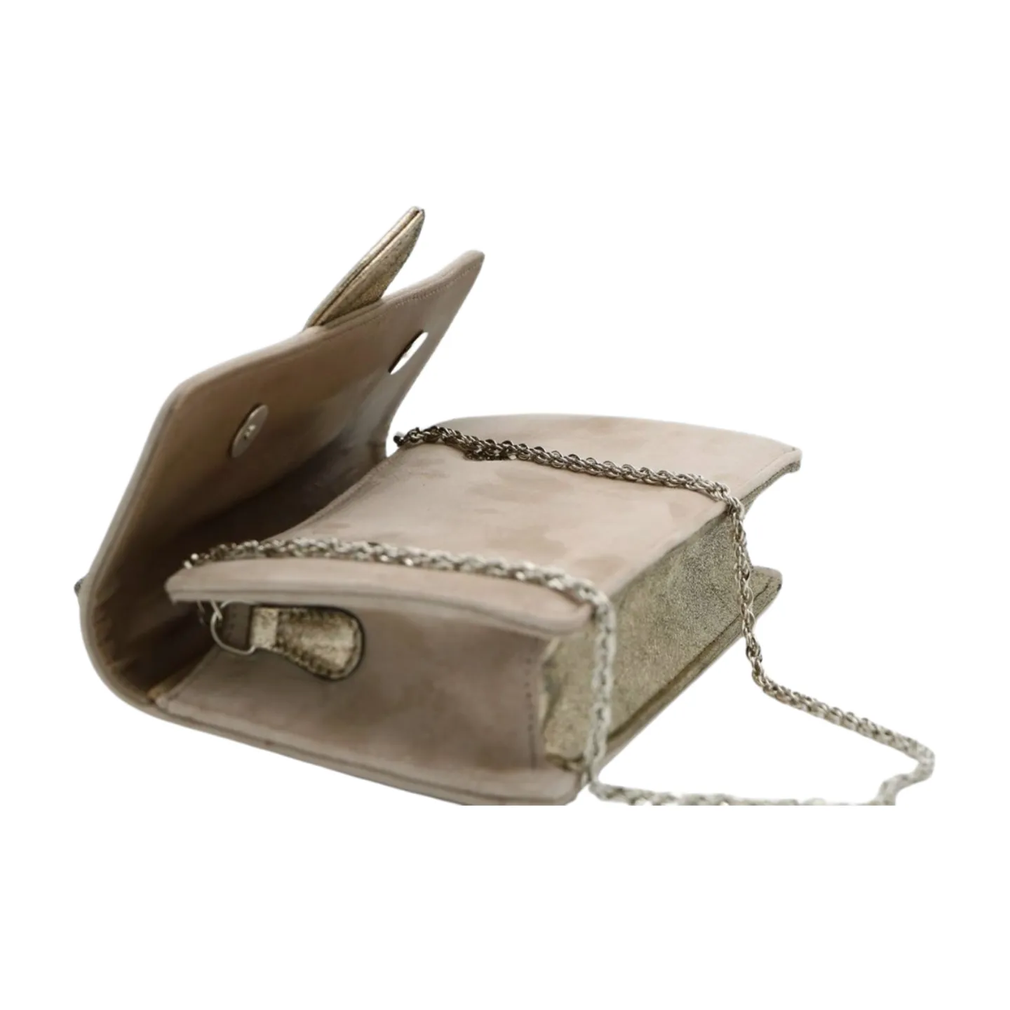 Marian Taupe Suede Occasion Bag