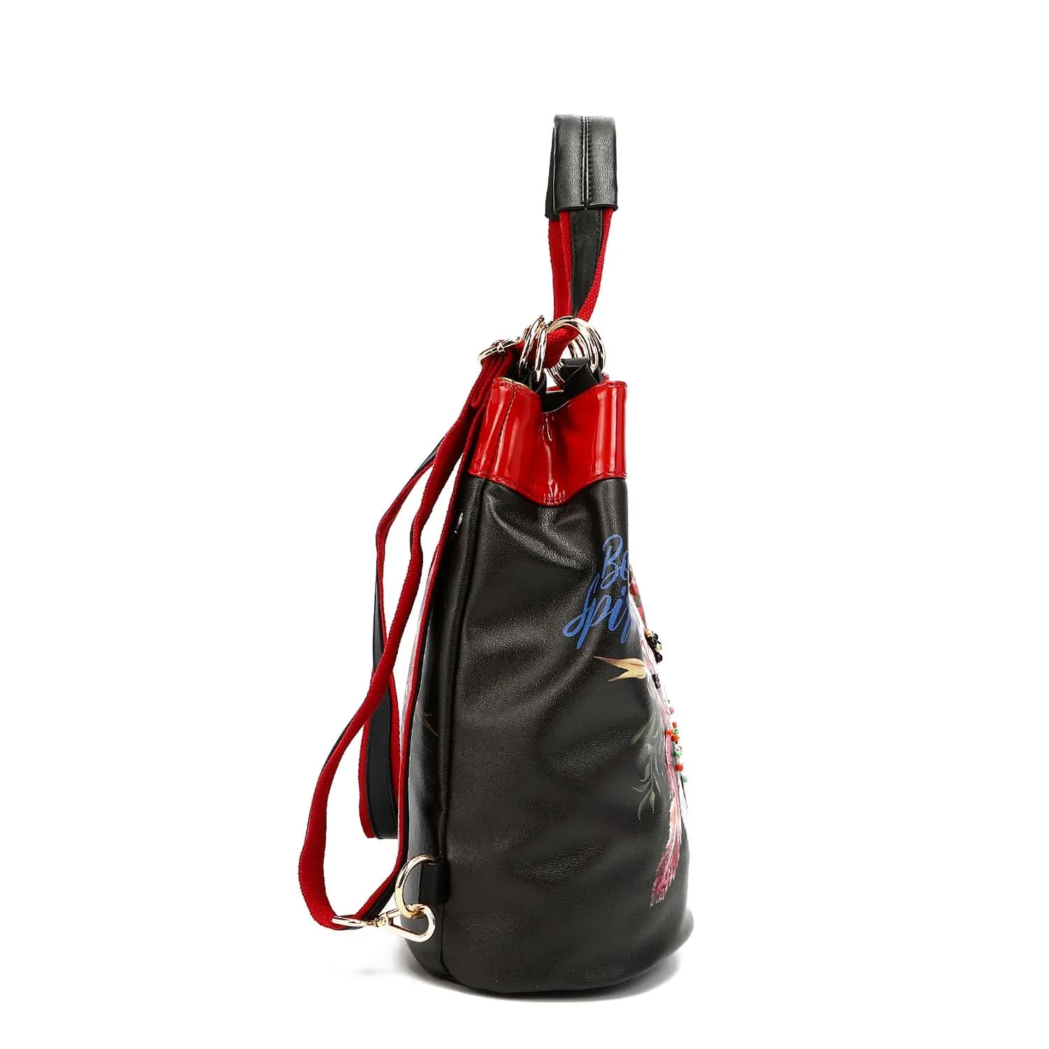 MULTIFUNCTIONAL BUCKET BAG BACKPACK