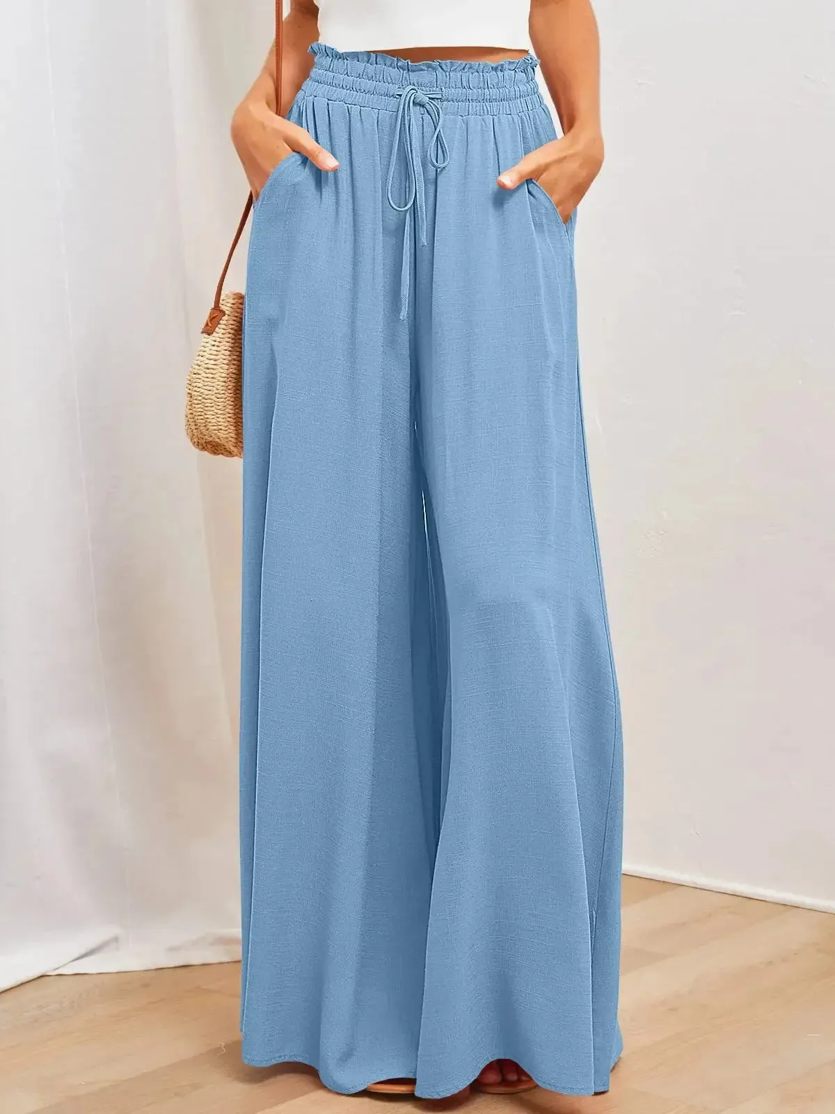 New 2024 Spring Summer Women's Wide Leg Pants