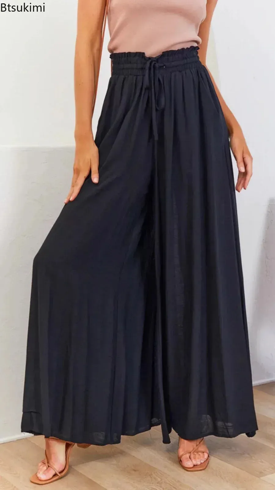 New 2024 Spring Summer Women's Wide Leg Pants