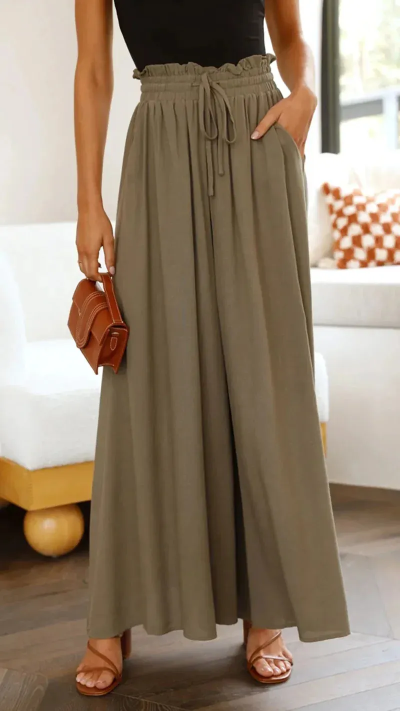 New 2024 Spring Summer Women's Wide Leg Pants