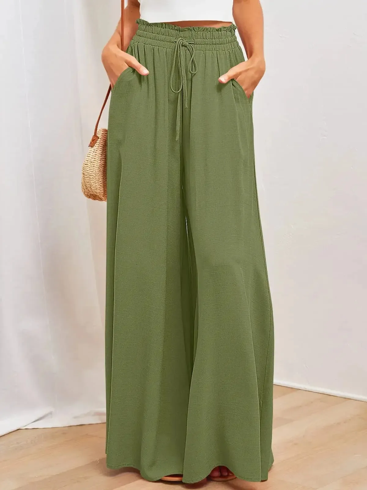 New 2024 Spring Summer Women's Wide Leg Pants