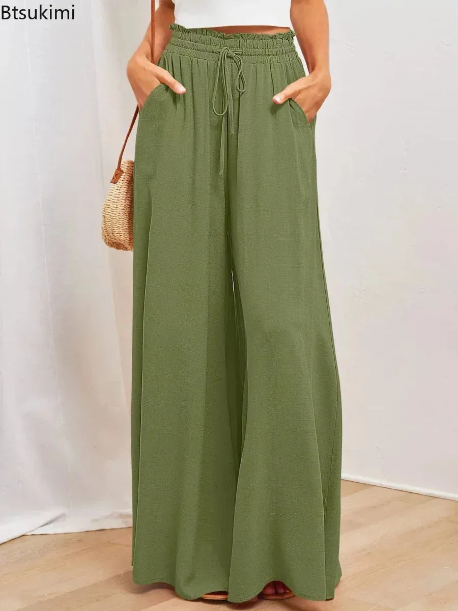 New 2024 Spring Summer Women's Wide Leg Pants