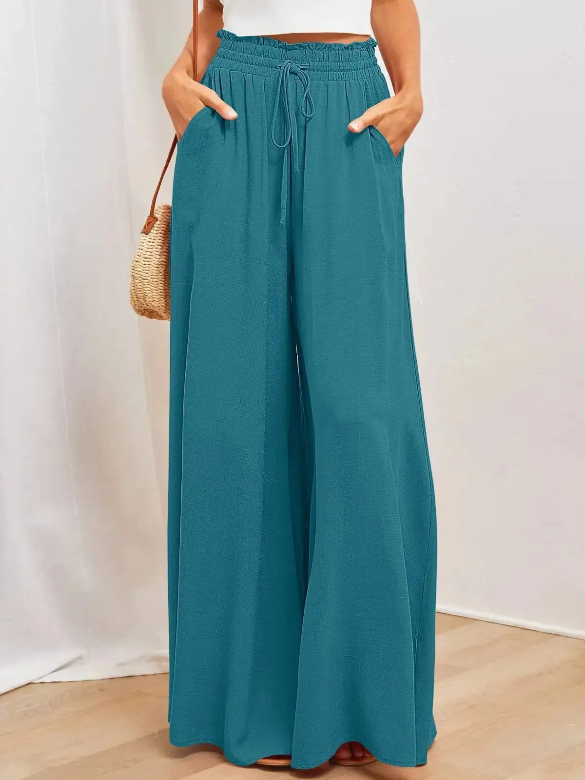 New 2024 Spring Summer Women's Wide Leg Pants