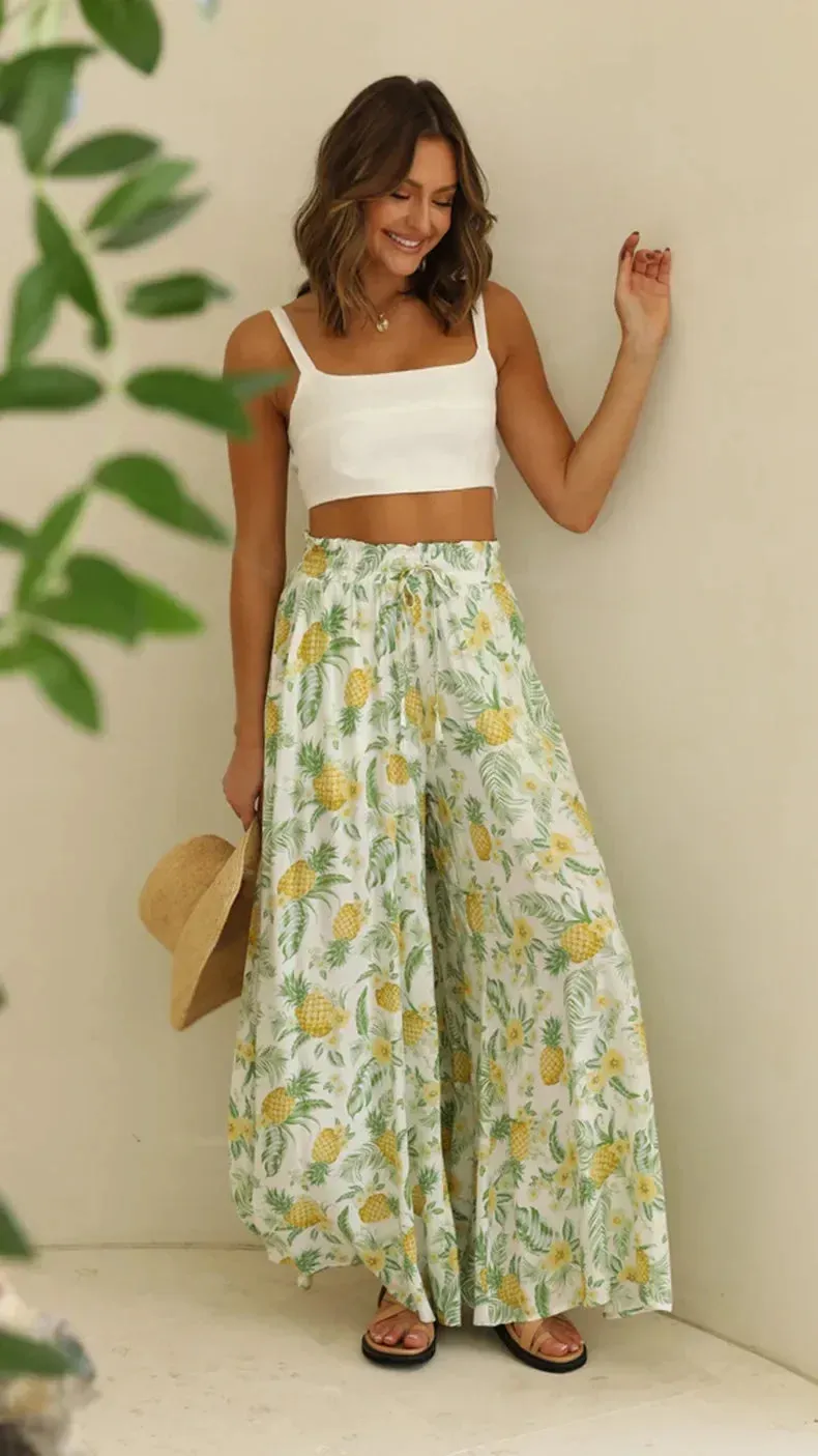 New 2024 Spring Summer Women's Wide Leg Pants