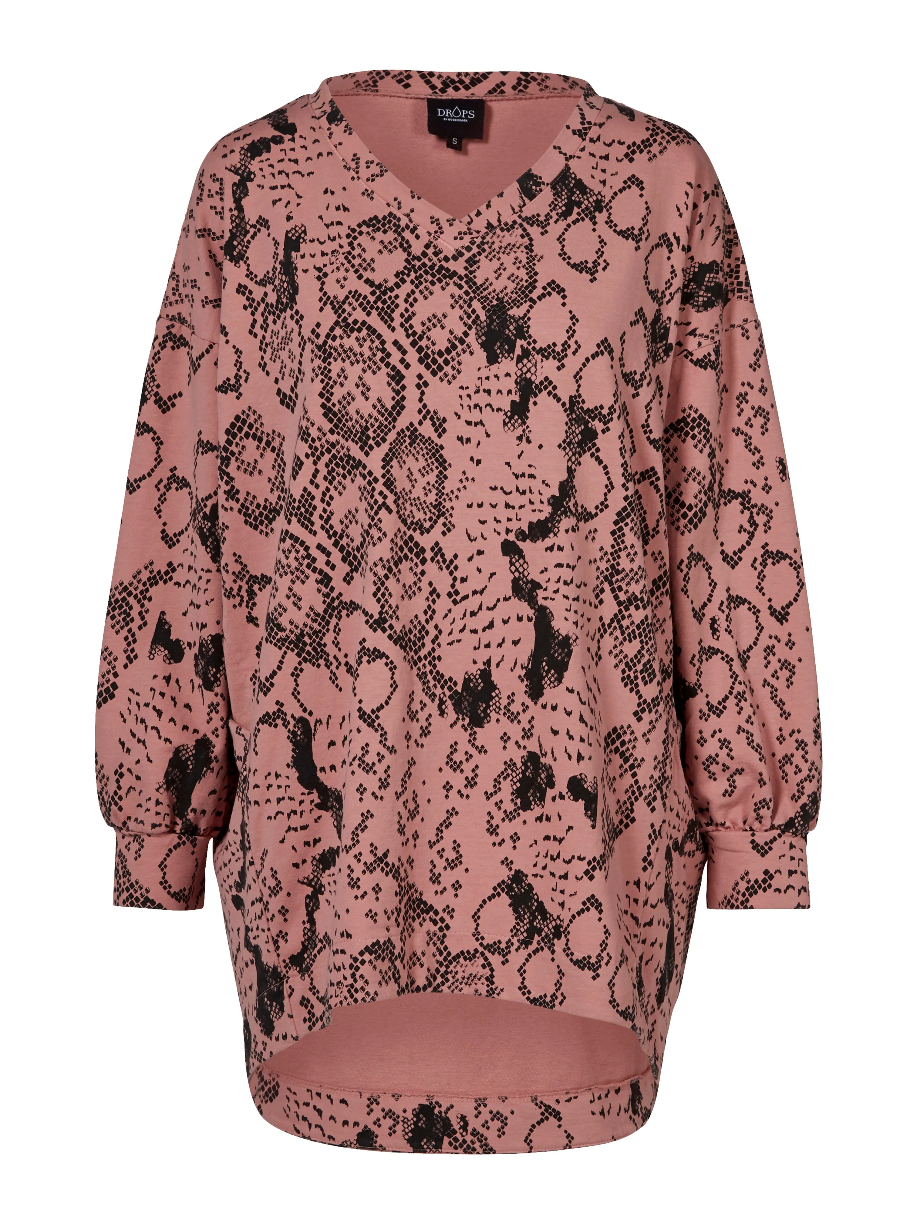 NORMA printed sweat tunic - Rose mix