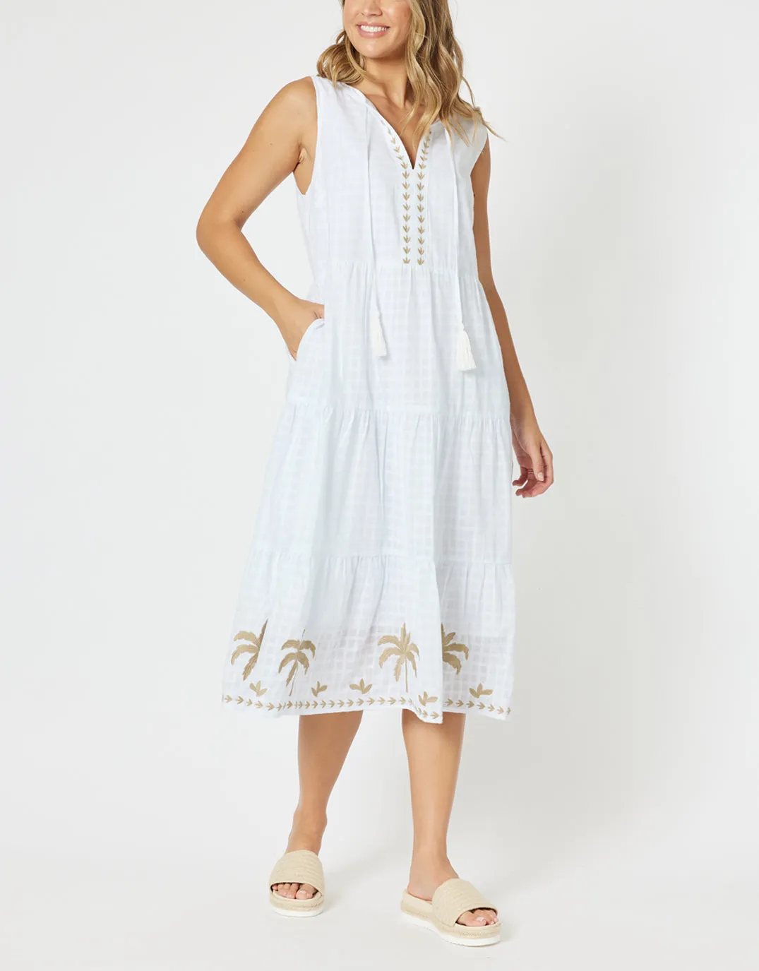 Oasis Midi Dress - White