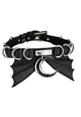 Restyle - Bat Black/Silver - Choker