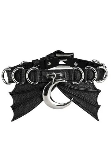 Restyle - Bat Black/Silver - Choker