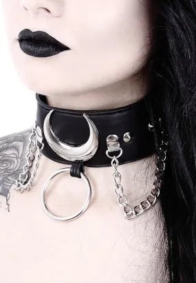 Restyle - Iron Moon Black/Silver - Choker